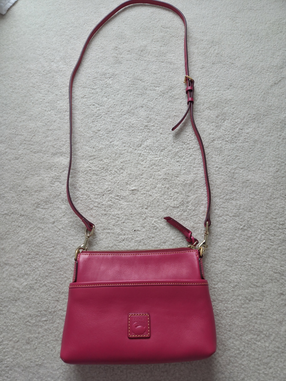 Dooney & Bourke Hot Pink Leather Crossbody Bag